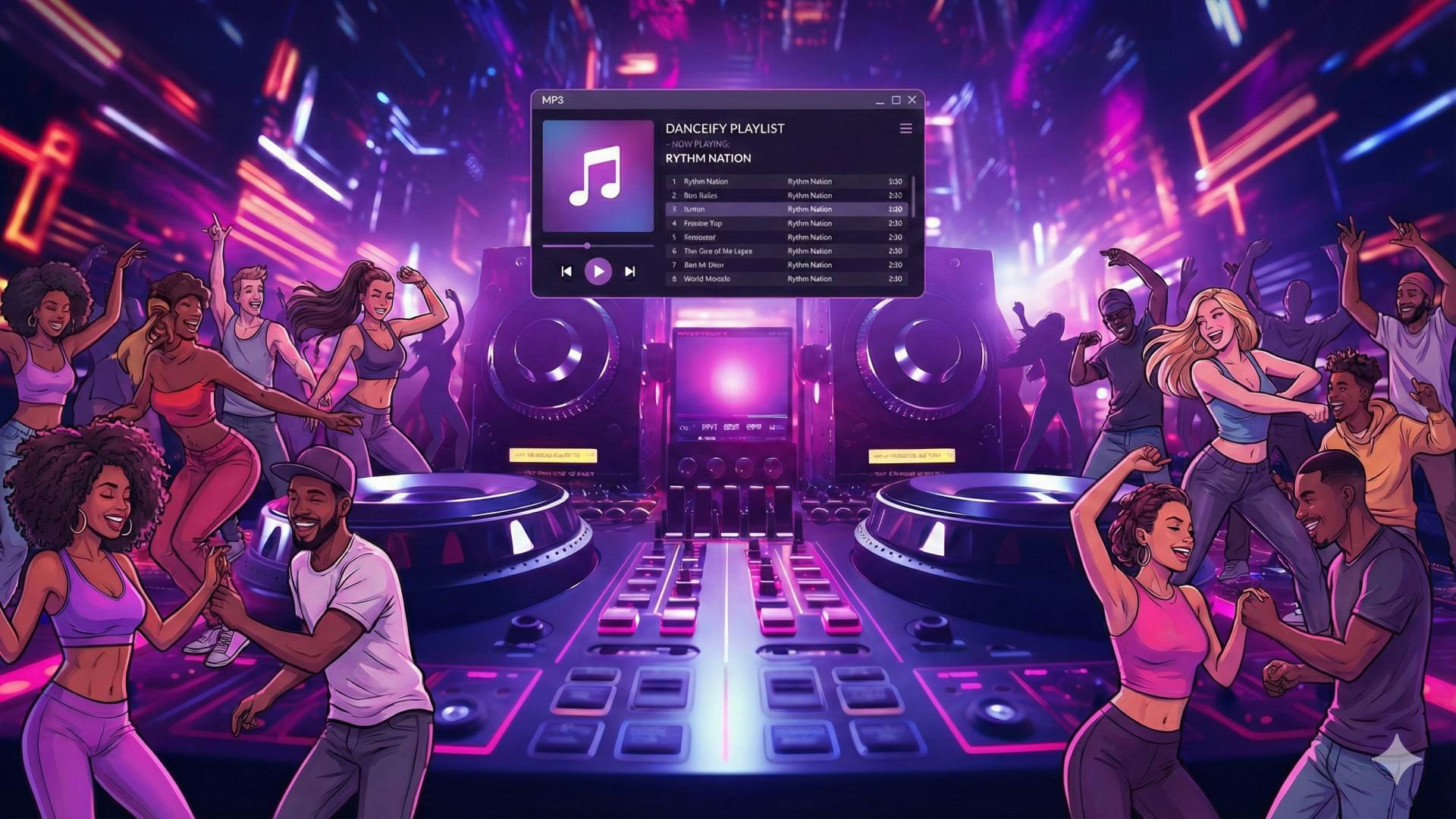 Instruktorzy tańca korzystający z aplikacji Danceify do odtwarzania muzyki bez ZAIKS